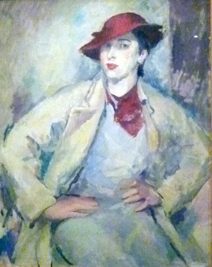 The red hat, William Frater, 1937, oil on canvas