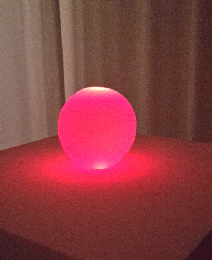 glowing pink sphere